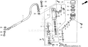 Rear Brake Master Cylinder Schematic