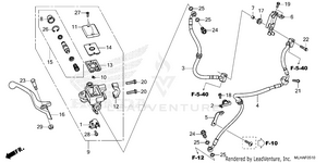 Front Brake Master       Cylinder (cmx500a/a2) Schematic