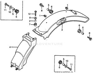 Rear Fender Schematic