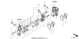 Front Brake Caliper Schematic