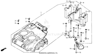 Upper Crankcase Set Schematic