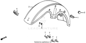 Front Fender Schematic