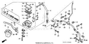 Front Brake Master Cylinder Schematic