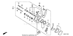 Front Brake Caliper Schematic