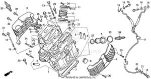 Vt1100c Front Cylinder Head Schematic