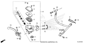 Front Brake Master       Cylinder Schematic
