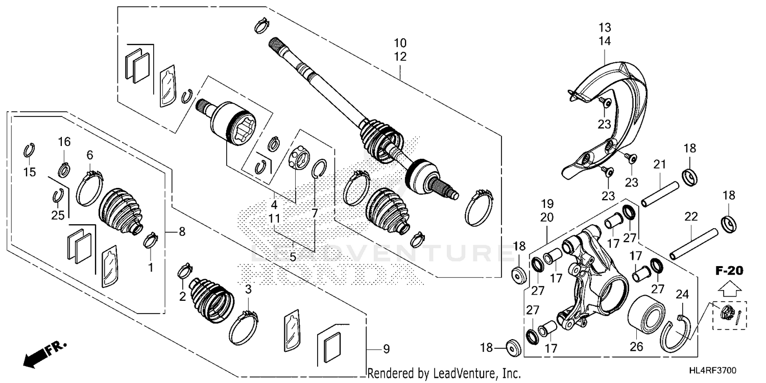 REAR KNUCKLE@REAR        DRIVESHAFT