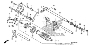 Gearshift Drum (1) Schematic