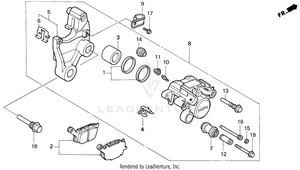 Vt1100c2rear Brake Caliper Schematic