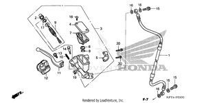 Front Brake Master Cylinder Schematic