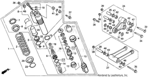 Rear Shock Absorber 90 Schematic