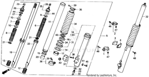 Front Fork 86-91 Schematic