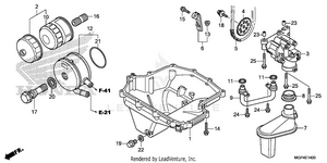 Oil Pan@oil Pump Schematic