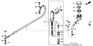 Rear Brake Master Cylinder Schematic