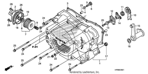 Front Crankcase Cover (trx500fm/fpm) Schematic