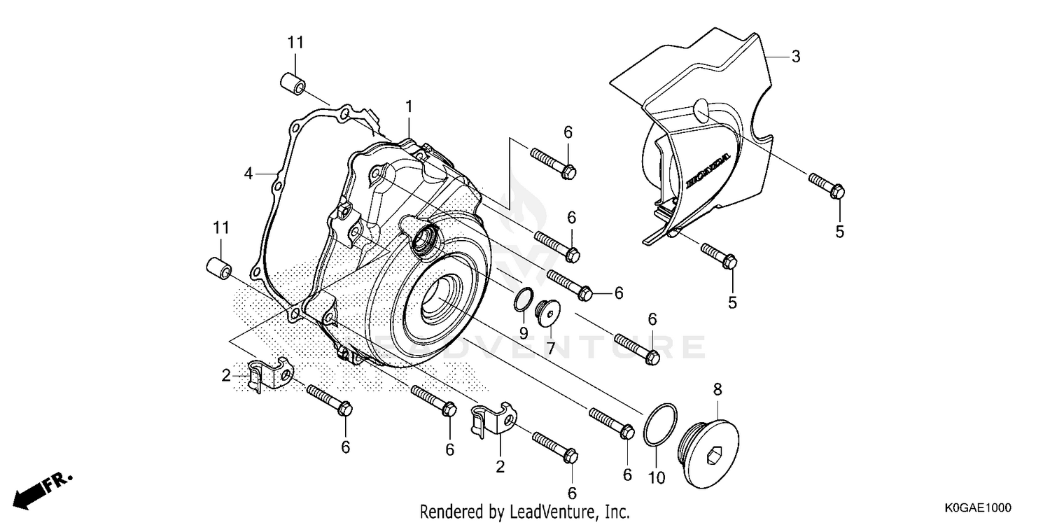 LEFT CRANKCASE COVER