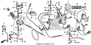 Handle Lever + Switch + Cable Schematic
