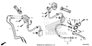 Handle Lever@switch@cable Schematic
