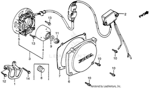 Alternator + C.d.i. Unit Schematic