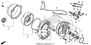 Rear Brake Panel Schematic