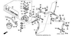 Front Brake Master       Cylinder Schematic