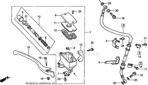 Front Brake Master Cylinder Schematic