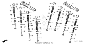 Camshaft@valve (rr.) Schematic