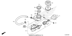 Front Brake Master       Cylinder Schematic
