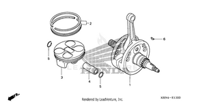 Crankshaft + Piston Schematic