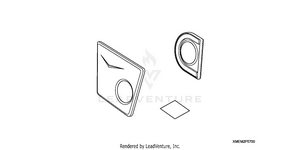 Chrome Billet Swingarm Pivot Cover Set (v) Schematic
