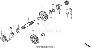 Kick Starter Spindle Schematic