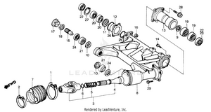 Swingarm + Propeller Shaft 85 Schematic