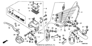 Front Brake Master Cylinder Schematic