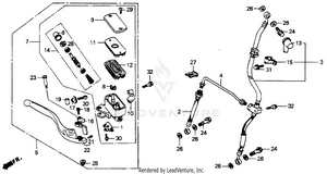 Front Brake Master Cylinder 1100 Schematic