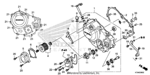 Right Crankcase Cover Schematic