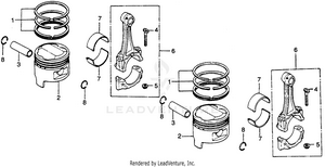 Piston + Connecting Rod Schematic