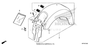 Rear Fender (1) Schematic