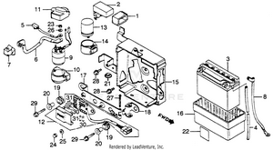 Battery + C.d.i. Unit Schematic
