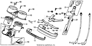 Cb40tii Key Set + Speedometer + Tachometer Schematic
