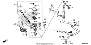 Front Brake Master       Cylinder (1) Schematic