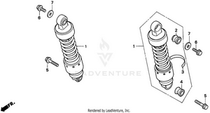 Rear Shock Absorber Schematic