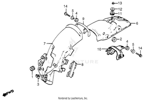 Rear Fender Schematic