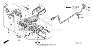 Rear Brake Caliper (1) Schematic