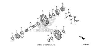 Kick Starter Spindle Schematic