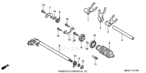 Gearshift Drum Schematic