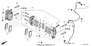 Front Brake Caliper Schematic
