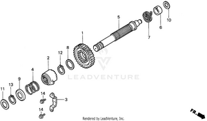 Kick Starter Spindle Schematic