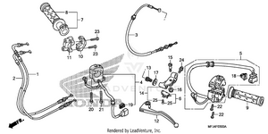 Handle Lever@switch@cable Schematic