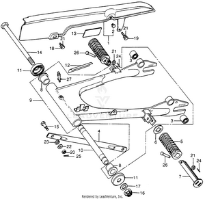 Swingarm + Chainguard Schematic