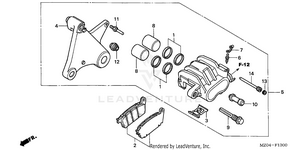 Rear Brake Caliper Schematic